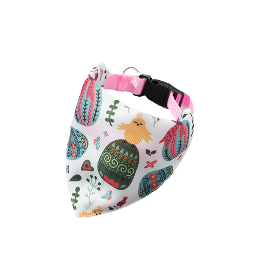 Cheery Bird & Pumpkin Bow Tie Bandana