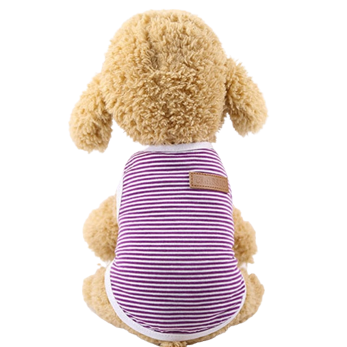 Chemise violette à rayures
