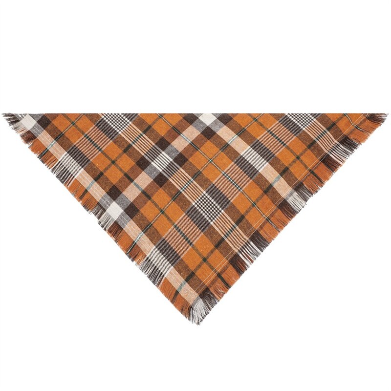 Bandana à carreaux orange