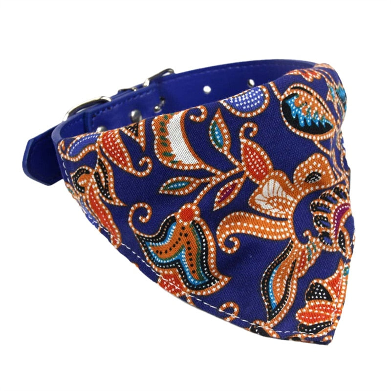 Bandana à col bleu