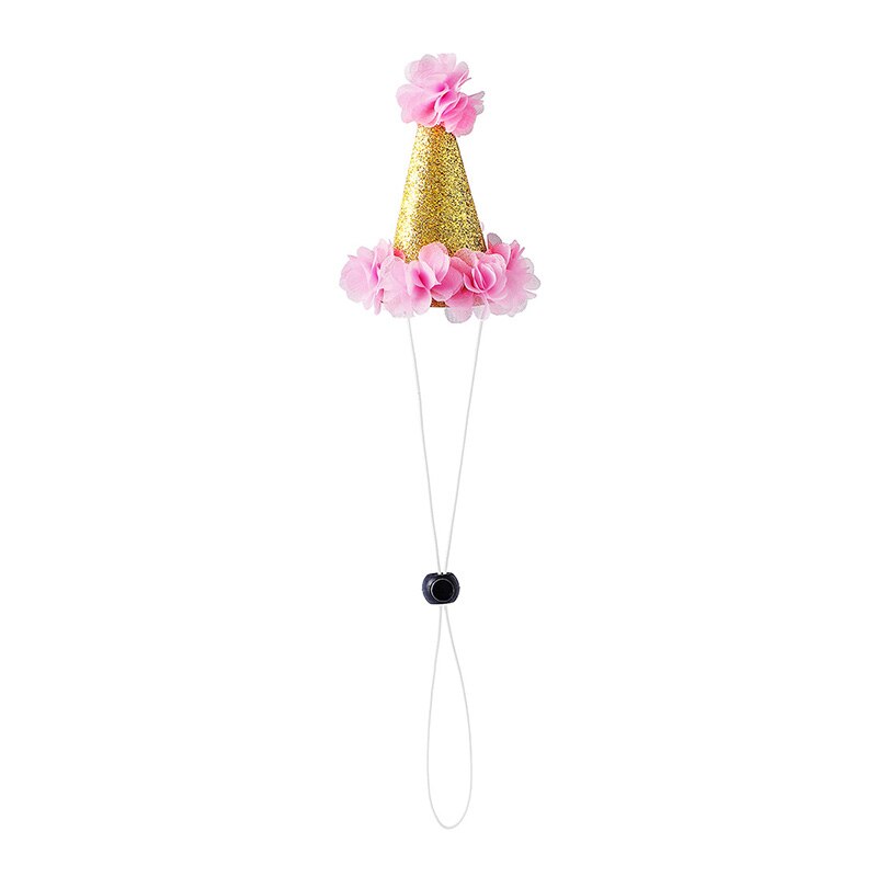 Chapeau à fleurs dorées
