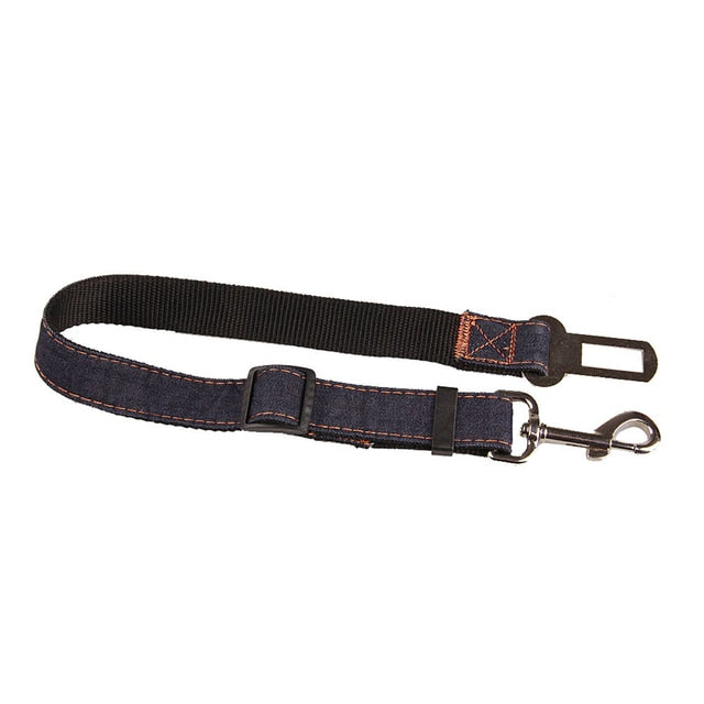 Ceinture de sécurité en denim noir pour voiture
