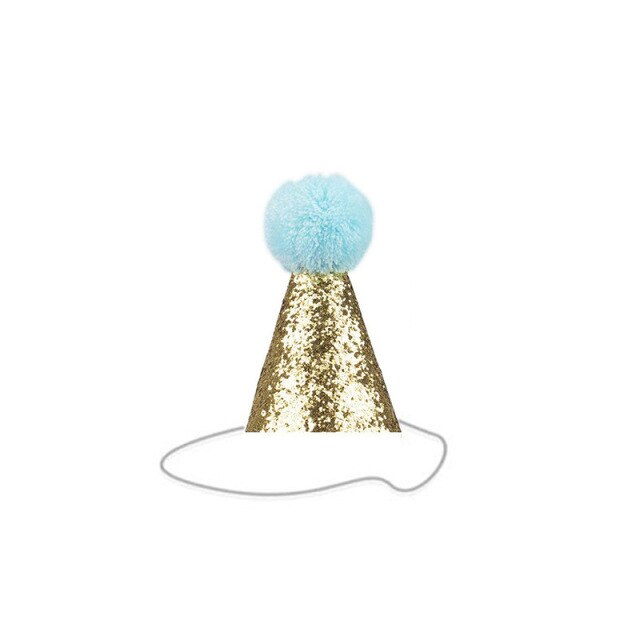 Chapeau d'anniversaire bleu