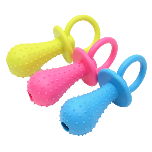 Colorful Indestructible Teeth-Cleaning Pacifiers
