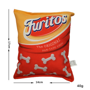 Funny Crisps Dog Toys Interaction Chew Molars Plush Dog Toys Bite Resistance Clean Teeth Oral Cavity Puppy Toys Pet Accessories
