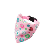 Pink Flower & Ladybug Bow Tie Bandana