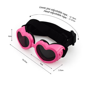 Lunettes de soleil coeur rouge 