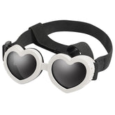 Lunettes de soleil coeur blanc 