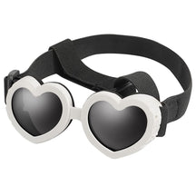 Lunettes de soleil coeur blanc 