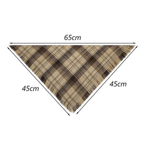 Khaki Plaid Bandana