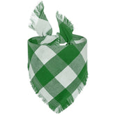 Green White Plaid Bandana