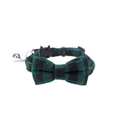 Green Plaid  Bow Tie