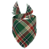 Bandana à motifs vert et rouge