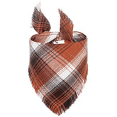 Brown Plaid Bandana