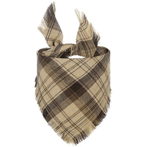 Khaki Plaid Bandana