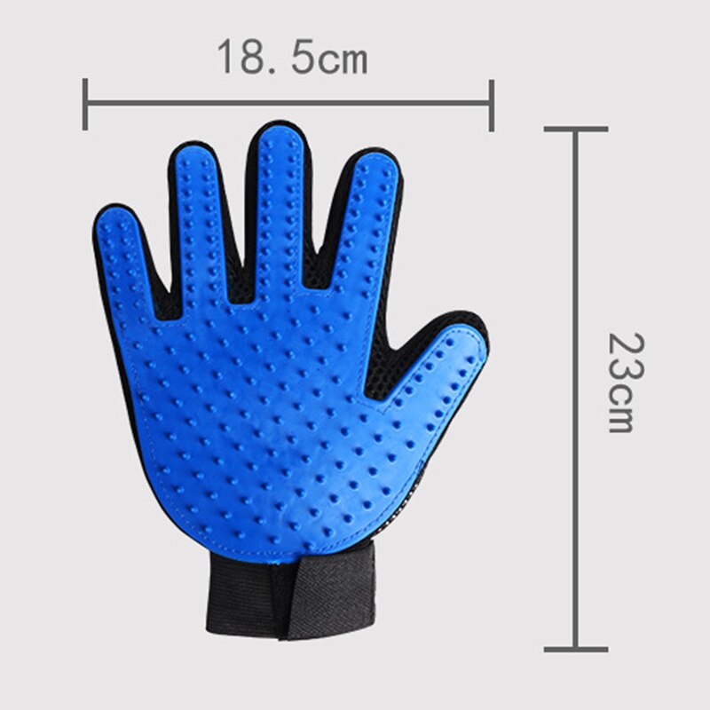 Blue Grooming Glove