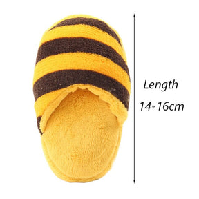 Yellow Brown Stripe Slippers